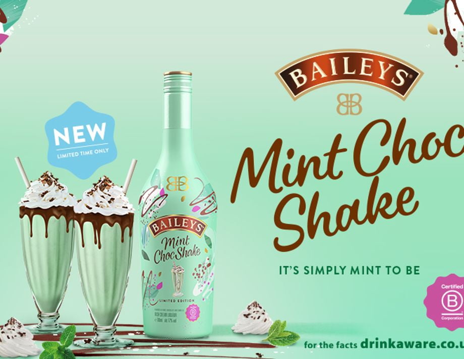 Baileys Mint Choc Shake Cream Liqueur Banner