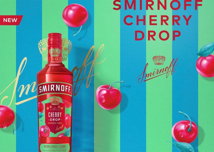 smirnoff cherry drop banner