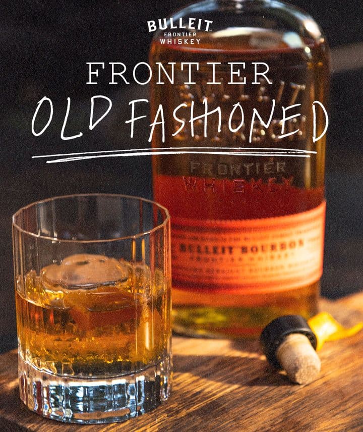 Bulleit Bourbon Frontier Whiskey, 70 Cl old fashioned