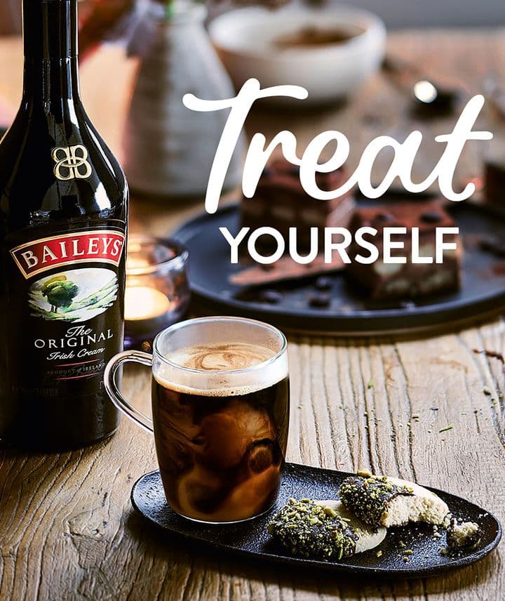 baileys banner "treat yourself"
