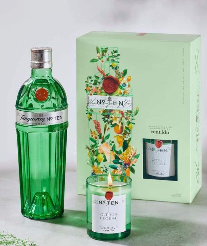 Tanqueray gin and cent.ldn candle gift set