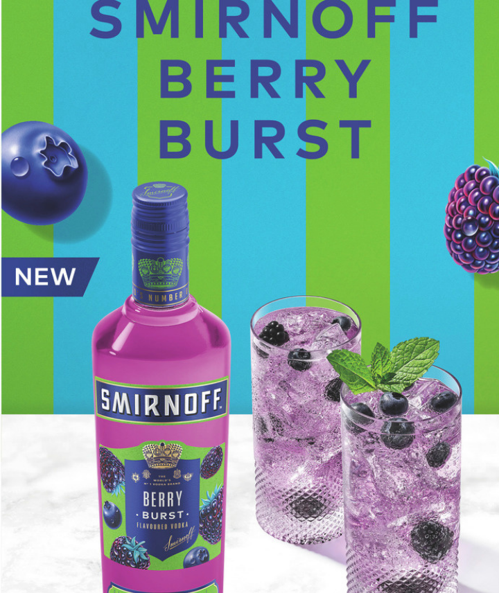 smirnoff berry burst bottle plus serve